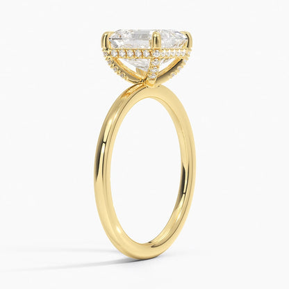Lumiere 1.5mm Diamond Ring - Asscher Cut Center Stone