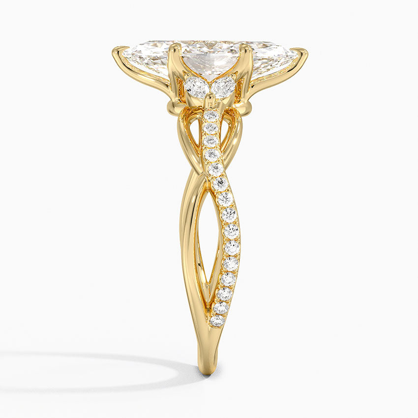 Garland Diamond Ring - Marquise Cut Center Stone
