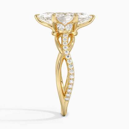 Garland Diamond Ring - Marquise Cut Center Stone
