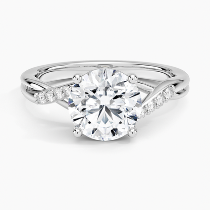 Chamise Diamond Ring (1/15 ct. tw.) - Round Center Stone