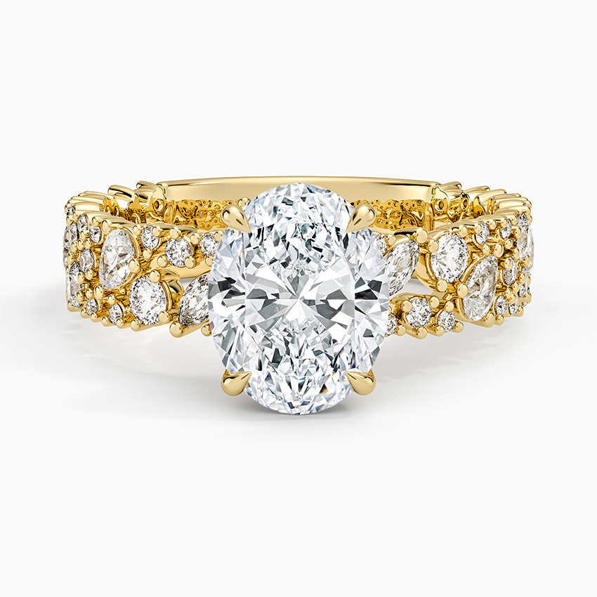 Glacé Diamond Ring (3/4 ct. tw.) - Oval Cut Center Stone