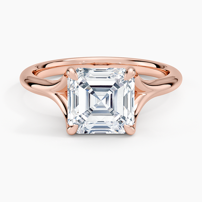 Reverie Solitaire Ring - Asscher Cut Center Stone