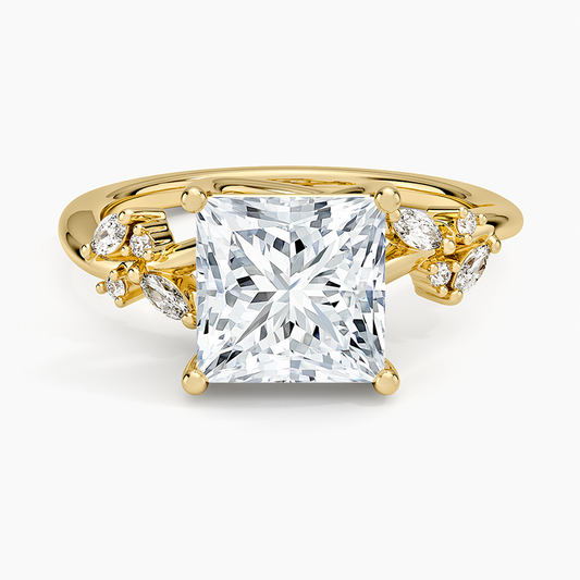Arden Diamond Ring (1/6 ct. tw.) - Princess Cut Center Stone