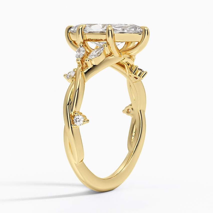 Azalea Twist Diamond Ring - Marquise Center Stone