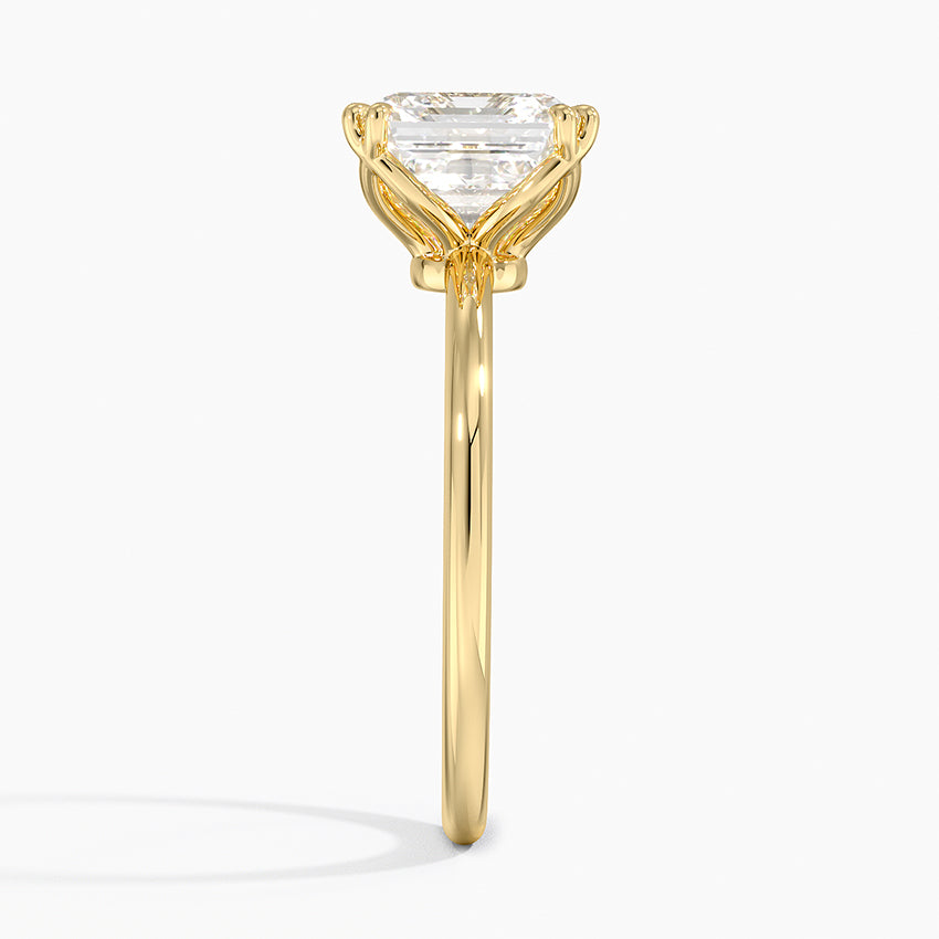 Aveline Solitaire Ring - Asscher Cut Center Stone