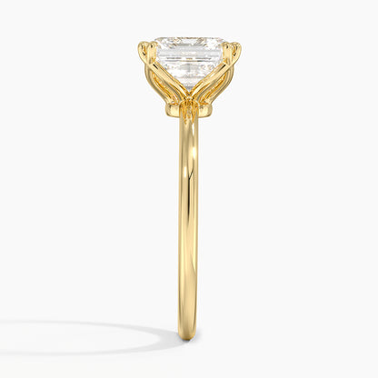 Aveline Solitaire Ring - Asscher Cut Center Stone