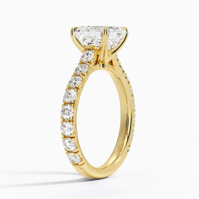 Anthology Three-Quarter Coverage Diamond Ring (7/8 ct. tw.) - Asscher Cut Center Stone