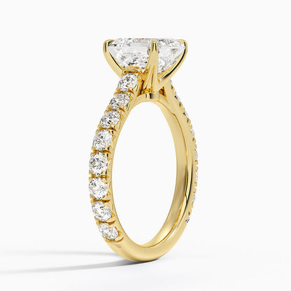 Anthology Three-Quarter Coverage Diamond Ring (7/8 ct. tw.) - Asscher Cut Center Stone