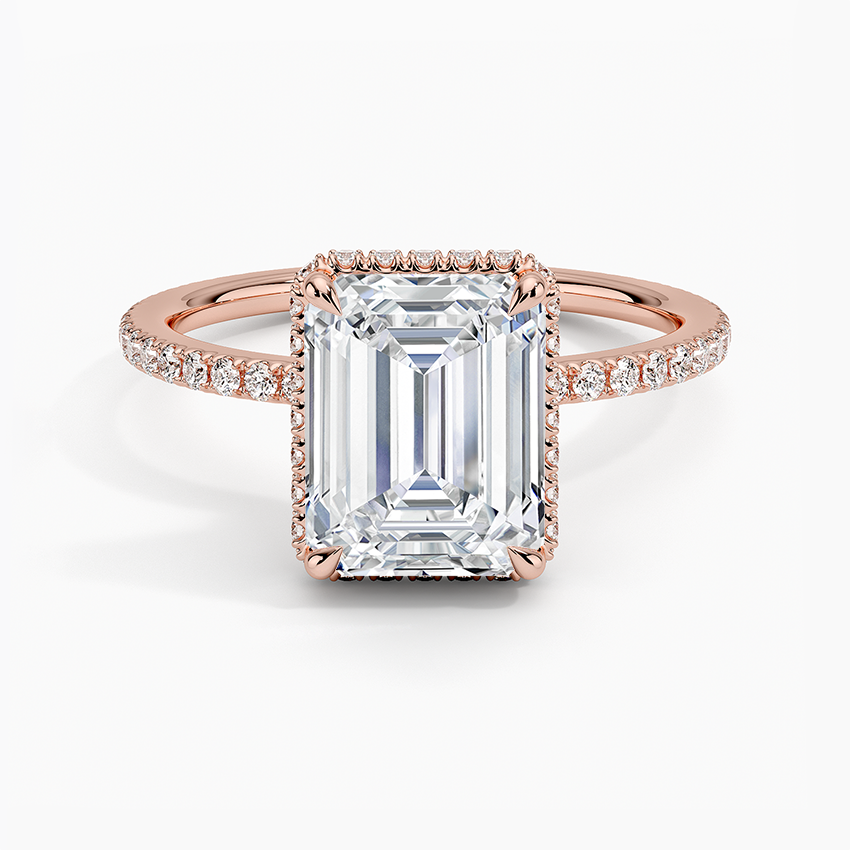 Gala Diamond Ring - Emerald Cut Center Stone