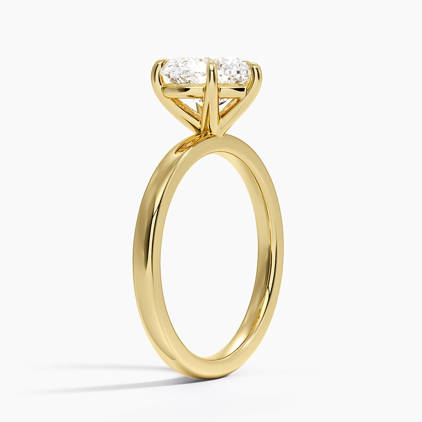 Fairmined Perfect Fit Solitaire 2mm Ring - Heart Center Stone