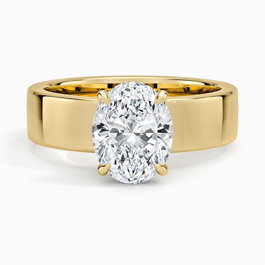 Alden Diamond Ring - Oval Center Stone