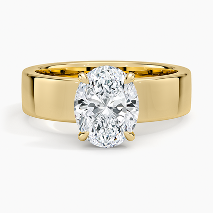 Alden Diamond Ring - Oval Center Stone