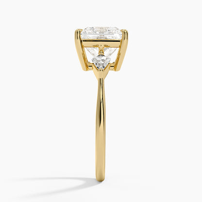 Luxe Cometa Three Stone Diamond Ring (1/3 ct. tw.) - Princess Cut Center Stone