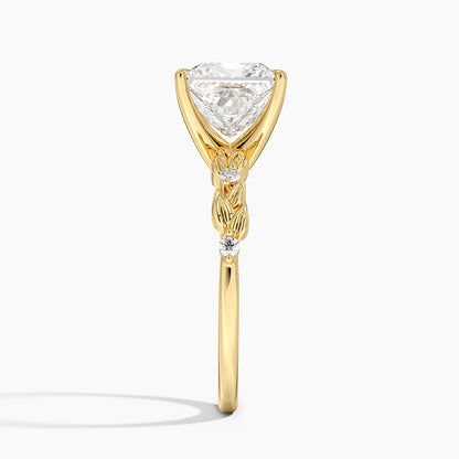Briar Diamond Ring - Princess Cut Center Stone