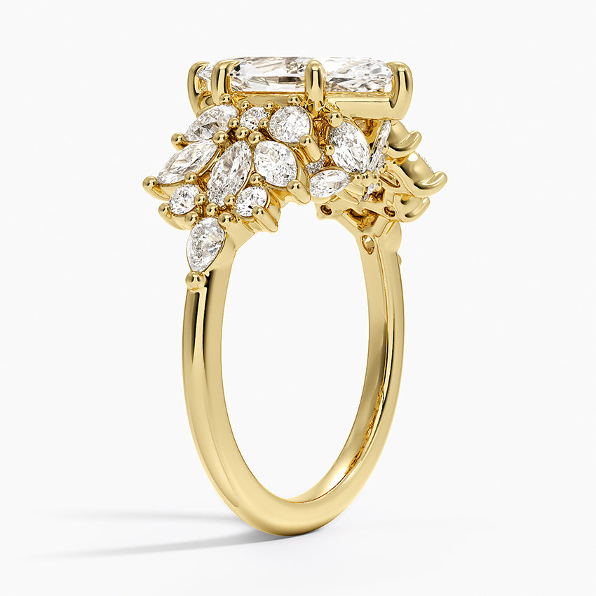 Grand Nadia Diamond Ring - Marquise Center Stone