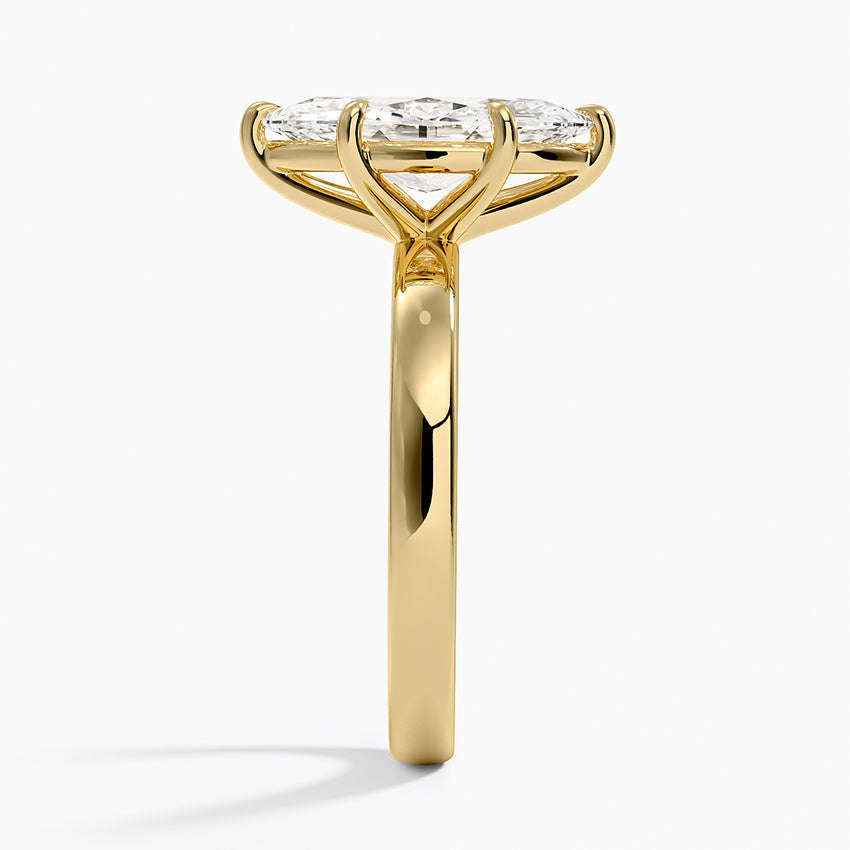 Fairmined Perfect Fit Solitaire 2.5mm Ring - Marquise Cut Center Stone