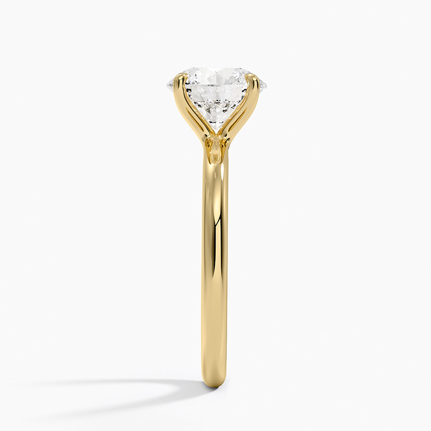 Manon Solitaire Ring - Round Center Stone