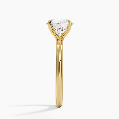 Manon Solitaire Ring - Round Center Stone