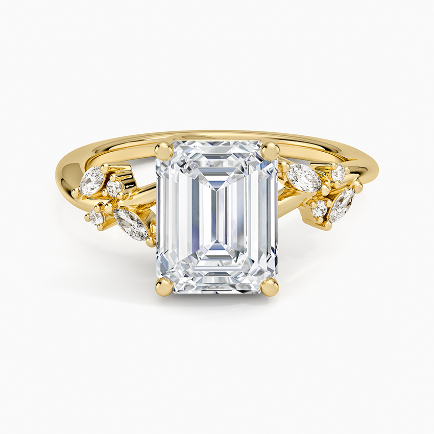 Arden Diamond Ring (1/6 ct. tw.) - Emerald Cut Center Stone