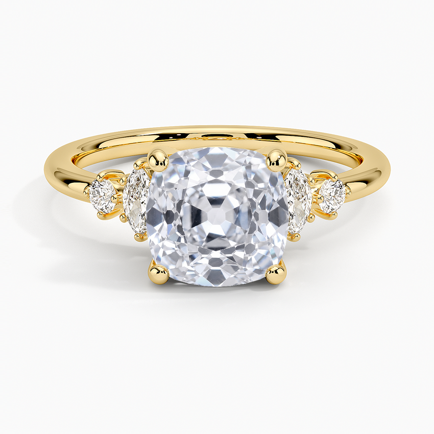 Miroir Diamond Ring - Old Mine Cut Center Stone