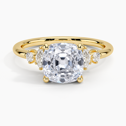 Miroir Diamond Ring - Old Mine Cut Center Stone