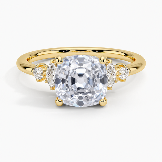 Miroir Diamond Ring - Old Mine Cut Center Stone