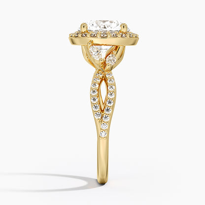 Luxe Willow Halo Diamond Ring (2/5 ct. tw.) - Round Center Stone