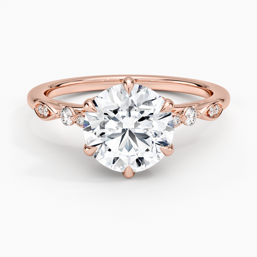 Rochelle Diamond Ring - Round Center Stone