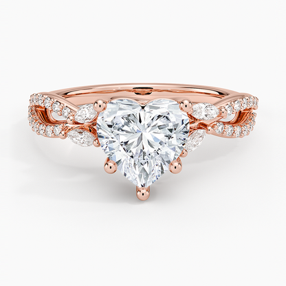 Luxe Willow Diamond Ring (1/4 ct. tw.) - Heart Center Stone