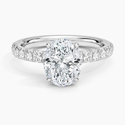 Luxe Amelie Diamond Ring (3/8 ct. tw.) - Oval Center Stone