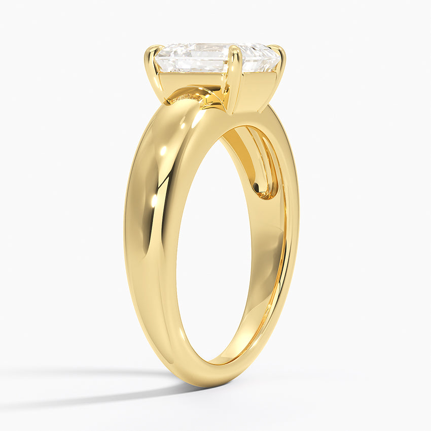 Adrian Solitaire Ring - Asscher Cut Center Stone
