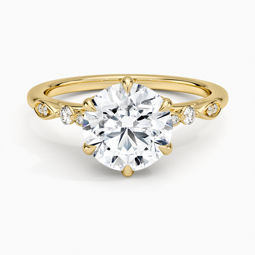 Rochelle Diamond Ring - Round Center Stone