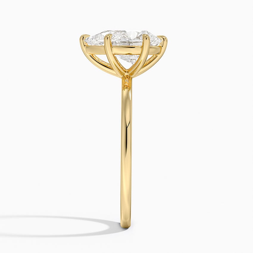 Audrey Perfect Fit 1.4mm Solitaire Ring - Pear Center Stone