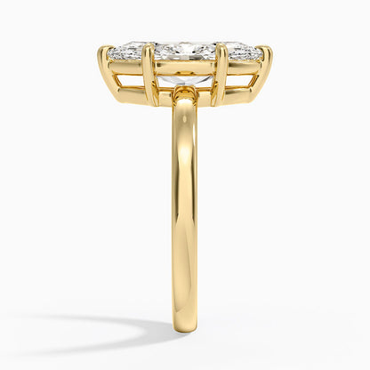 Dara Low-Profile Solitaire Ring - Marquise Center Stone