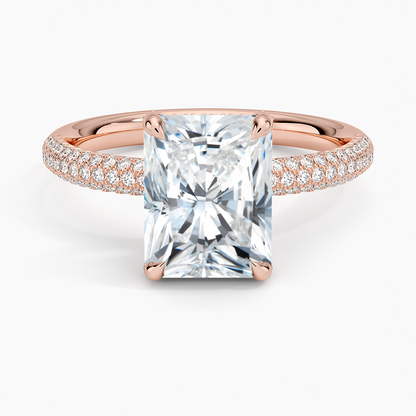 Valencia Diamond Ring (1/3 ct. tw.) - Radiant Cut Center Stone