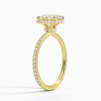 Gala Diamond Ring - Oval Center Stone