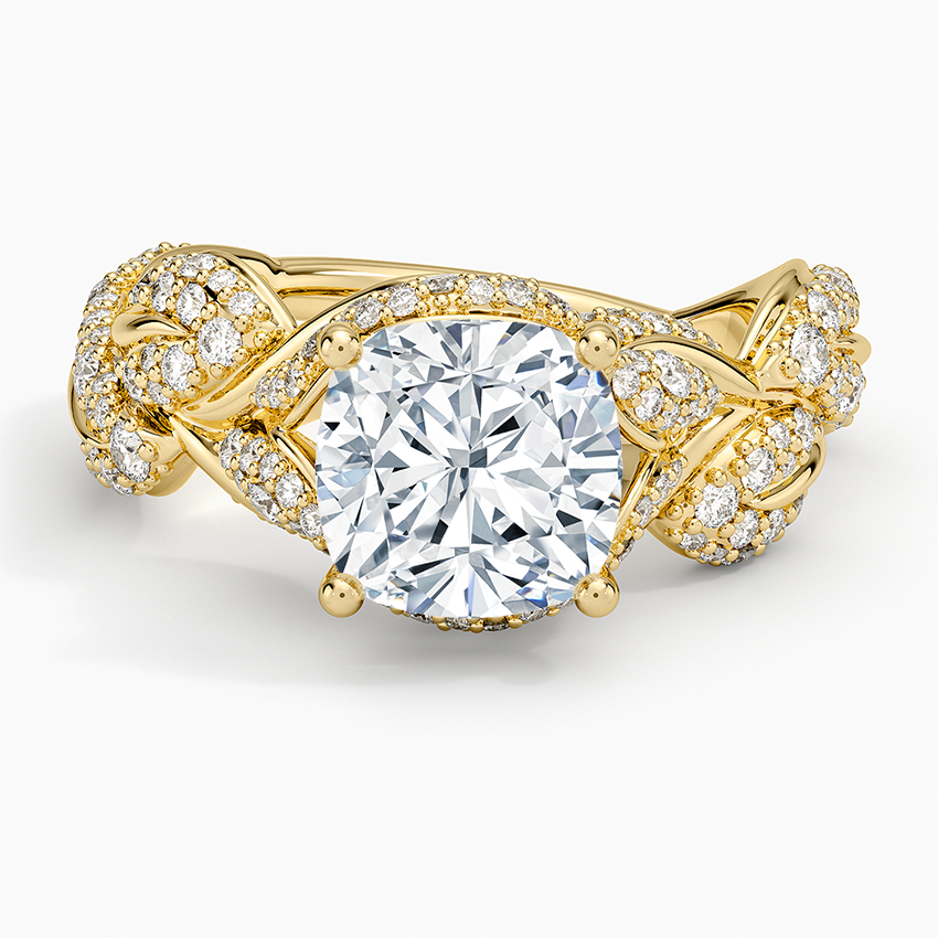 Olivia Diamond Ring (1 ct. tw.) - Cushion Cut Center Stone