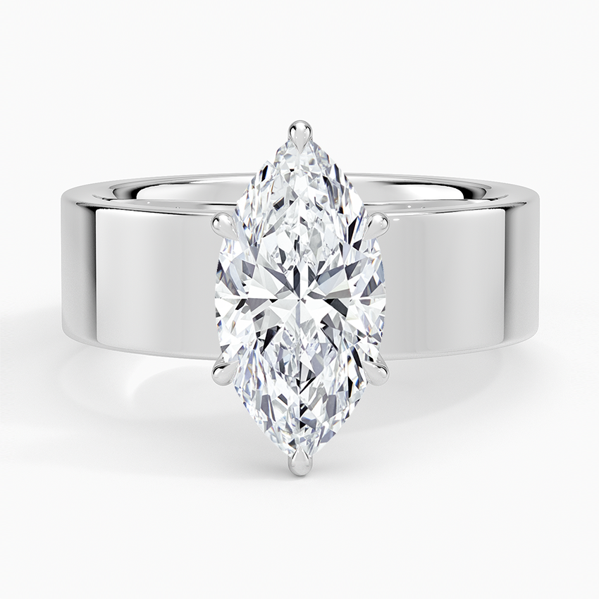 Peyton 6mm Solitaire Ring - Marquise Center Stone