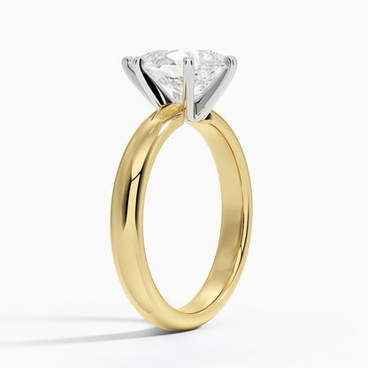 Comfort Fit 3mm Ring - Pear Cut Center Stone