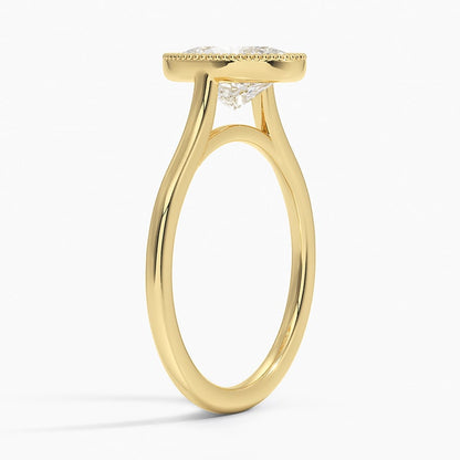 Margot Bezel Ring - Oval Center Stone
