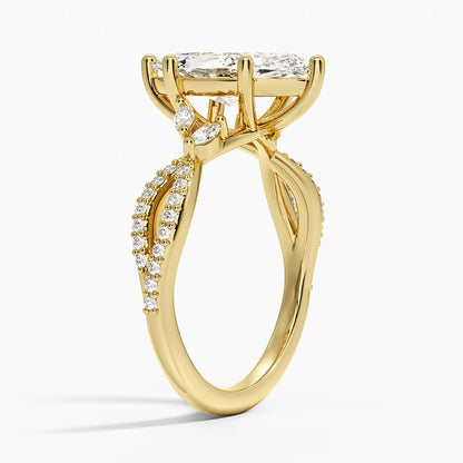 Luxe Willow Diamond Ring (1/4 ct. tw.) - Marquise Center Stone