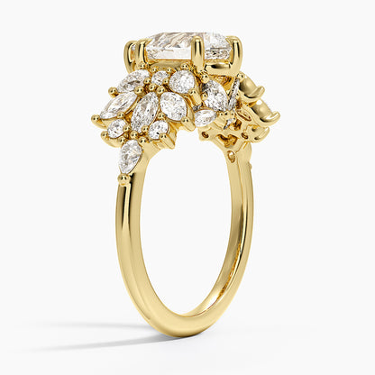 Grand Nadia Diamond Ring - Pear Center Stone