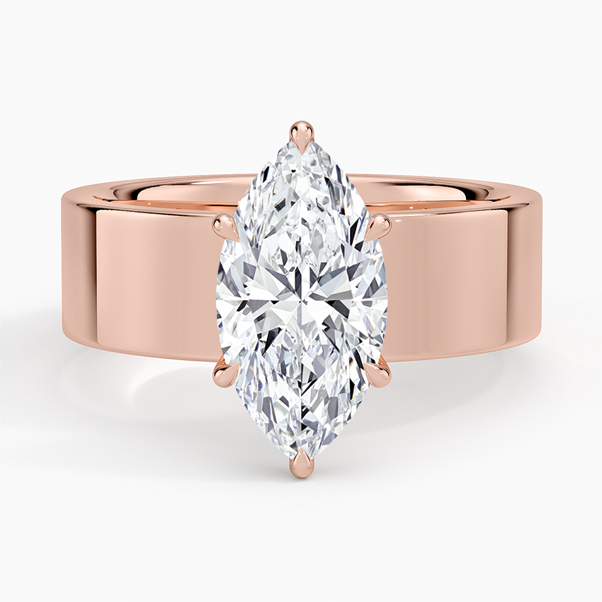 Peyton 6mm Solitaire Ring - Marquise Center Stone