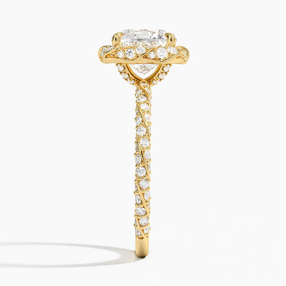 Nova Halo Diamond Ring (1/2 ct. tw.) - Cushion Cut Center Stone