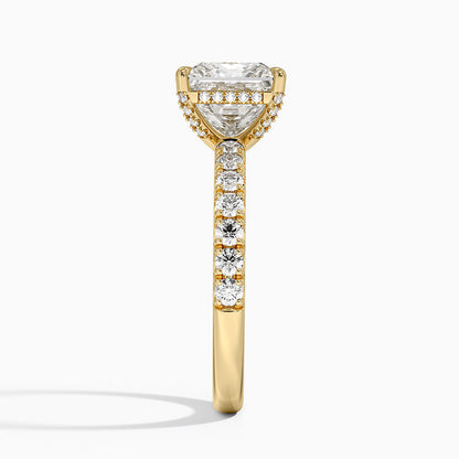 Olympia Half Coverage Diamond Ring (1/2 ct. tw.) - Princess Cut Center Stone