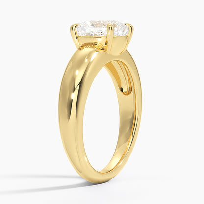 Adrian Solitaire Ring - Cushion Cut Center Stone