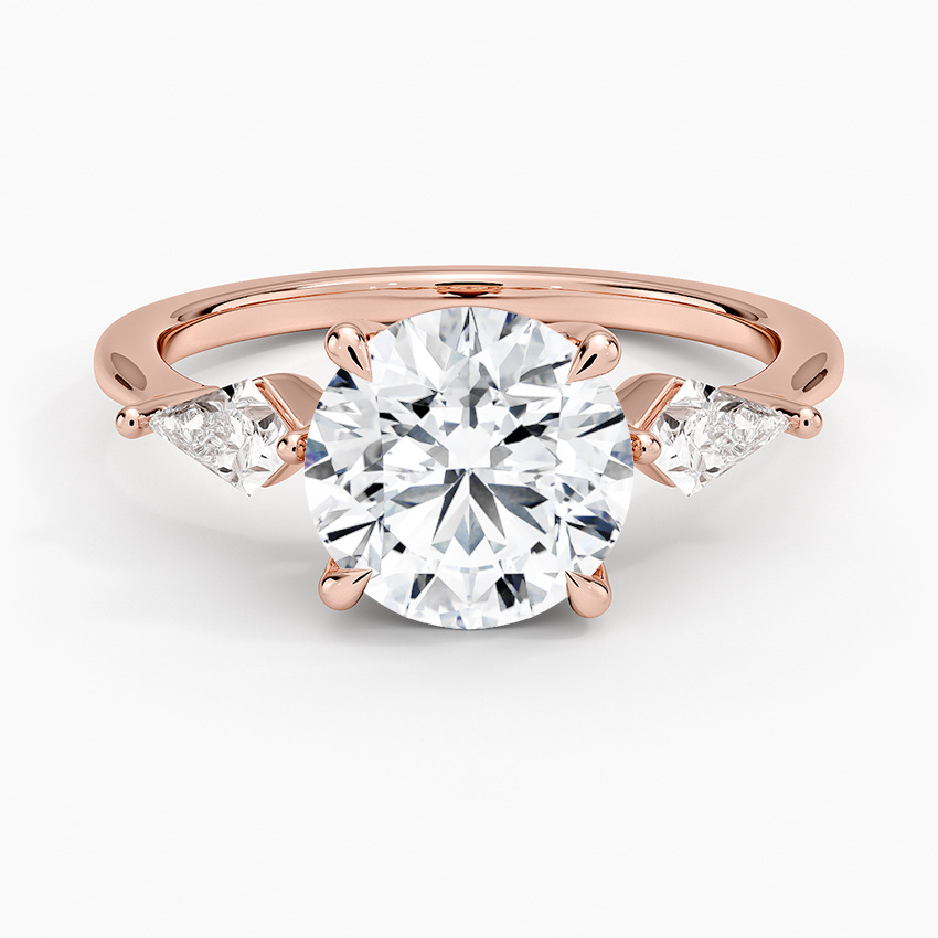 Luxe Cometa Three Stone Diamond Ring (1/3 ct. tw.) - Round Center Stone