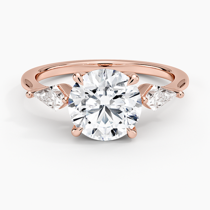 Luxe Cometa Three Stone Diamond Ring (1/3 ct. tw.) - Round Center Stone
