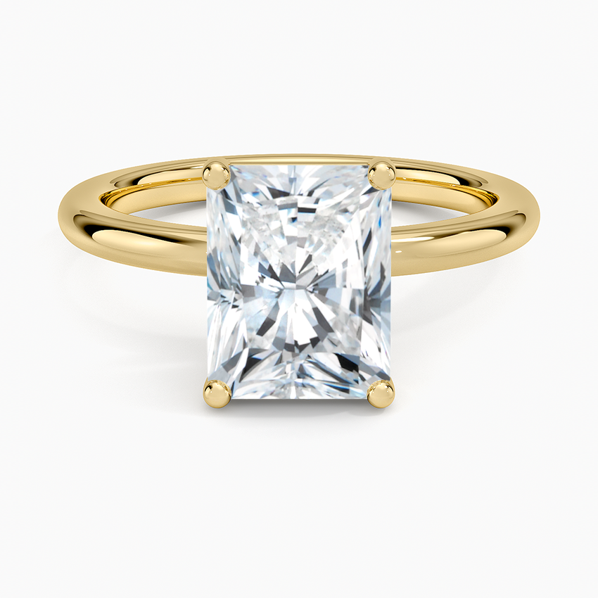 Sydney Perfect Fit 2mm Solitaire Ring - Radiant Cut Center Stone