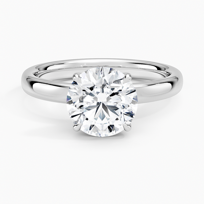 Elodie 2.5mm Solitaire Ring - Round Center Stone